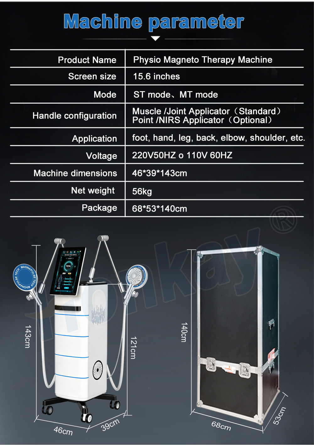 Honkay Vertical PEMF Machine