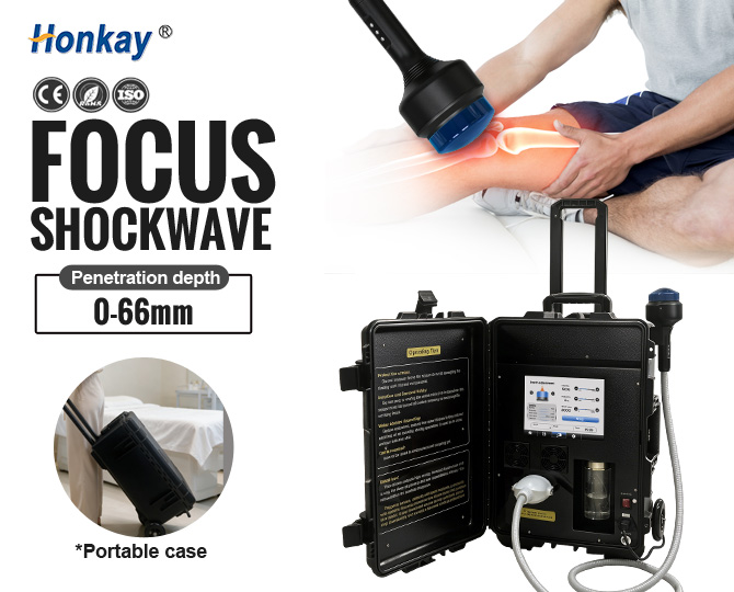 Trolley‑Case Focused Shockwave device
