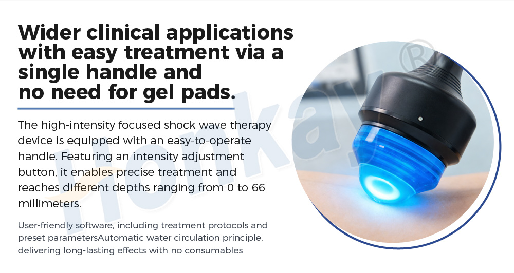 vertical focused shockwave device