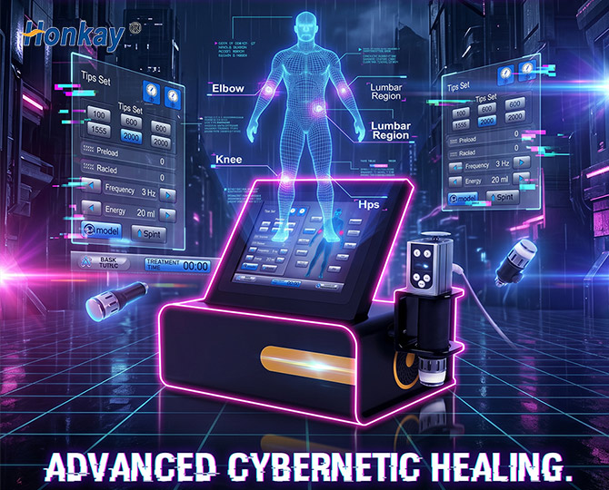 Shock Wave Magnetic Electronic Therapy Device