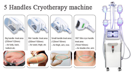 5 handles cryotherapy machine