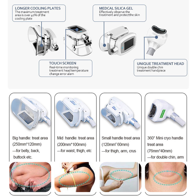 cryolipolysis fat freezing machine handle