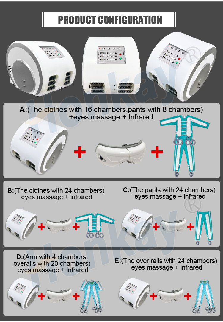 3 in 1 pressotherapy