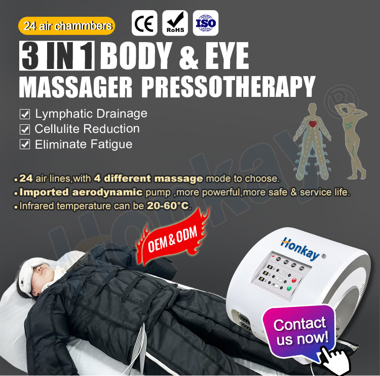 Pressotherapy lymphatic drainage pressotherapy machine