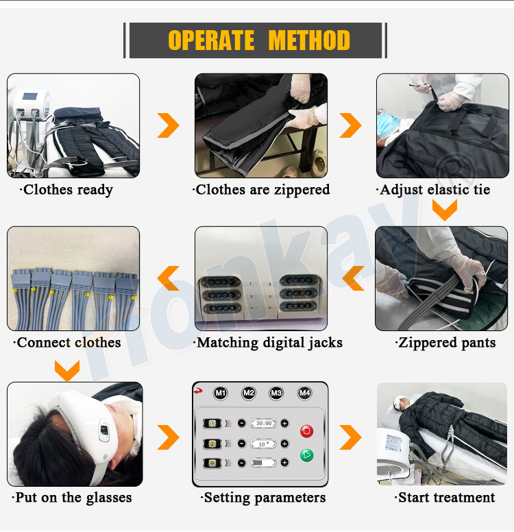black pressotherapy slimming equipment