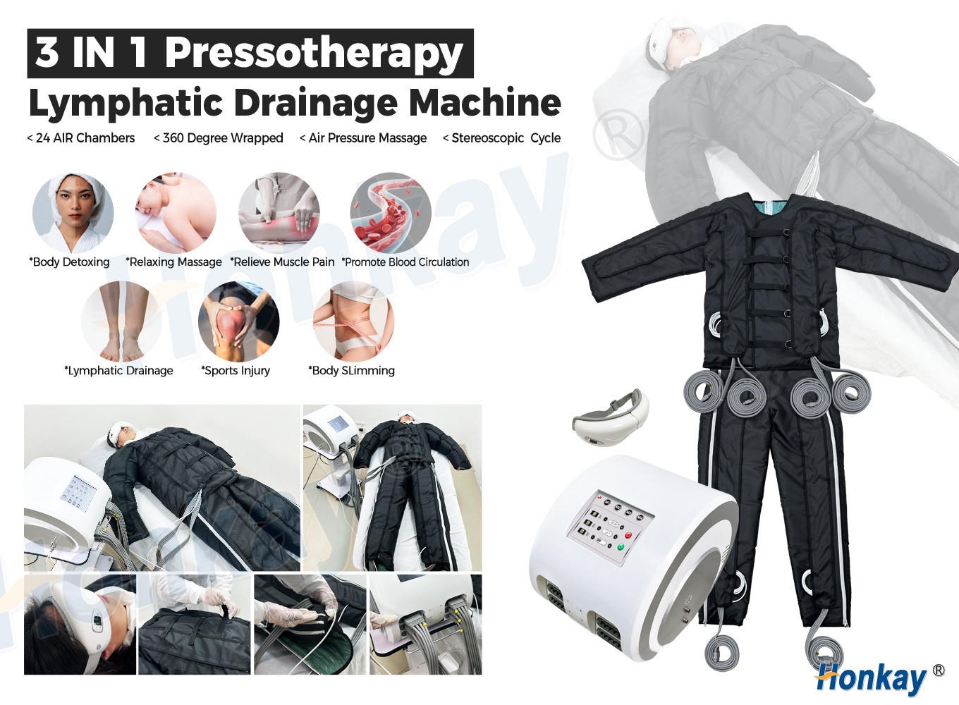 Pressotherapy slimming device
